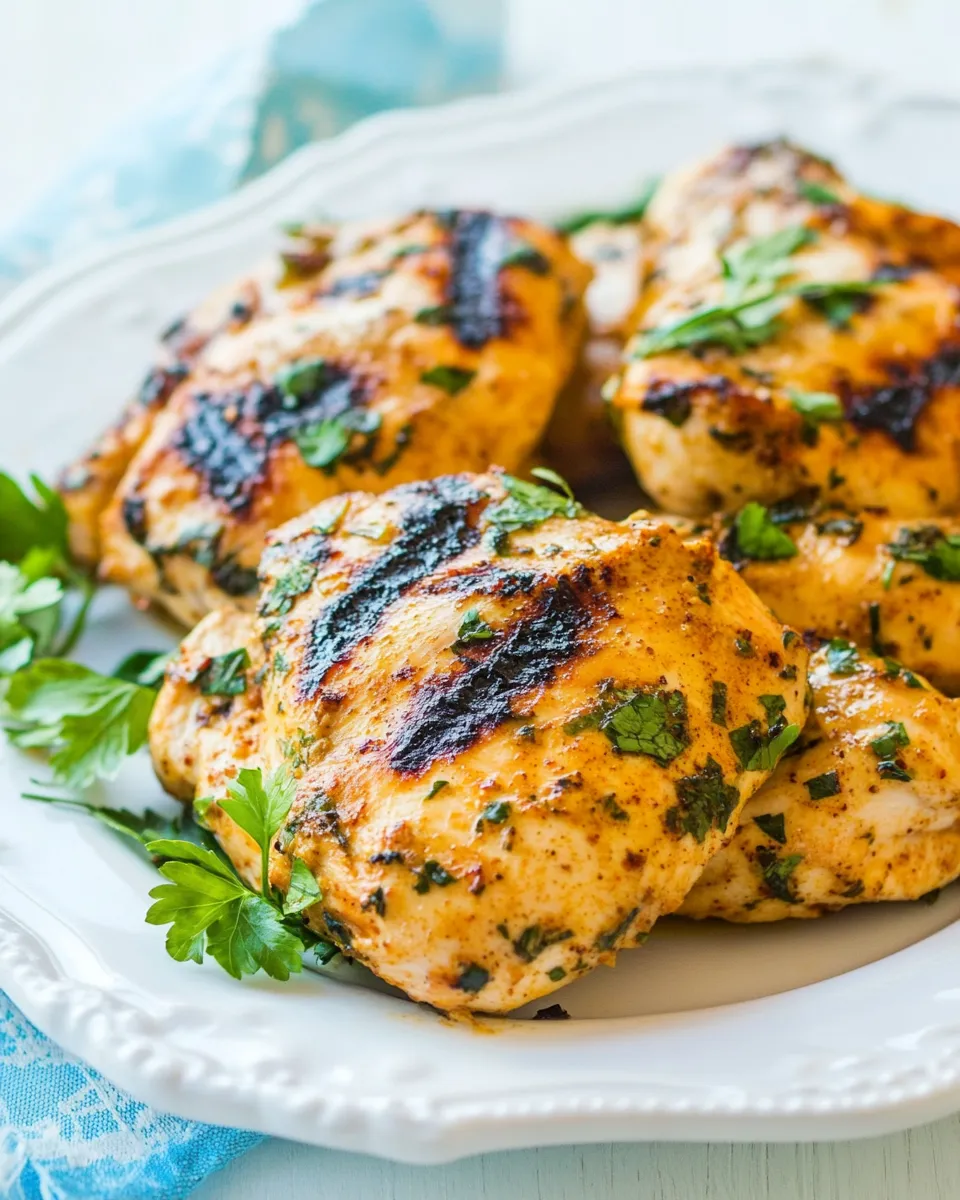 Delicious Grilled Moroccan Chicken Recipe dish photo