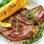 Delicious Grilled One-Minute Steak and Paprika Corn on the Cob photo