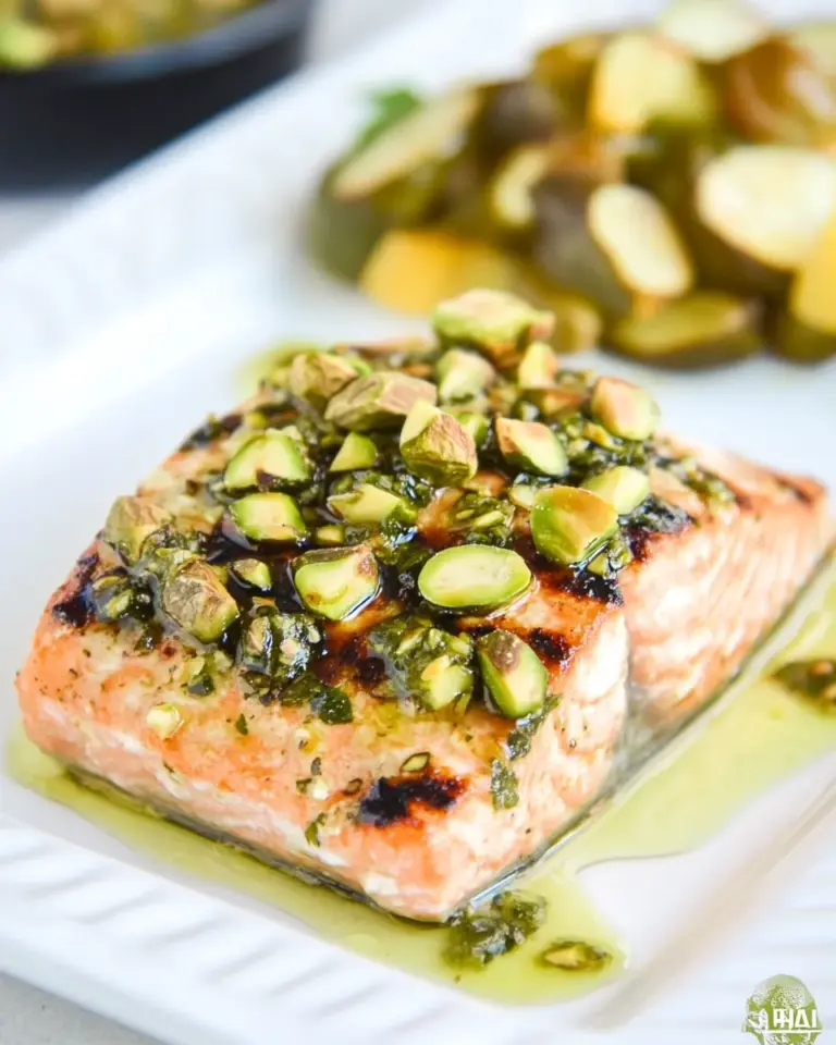 Delicious Grilled Pistachio Salmon recipe photo