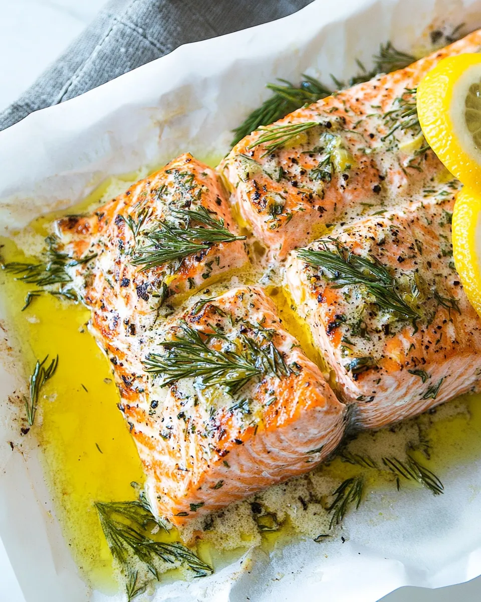 Easy Grilled Salmon food shot