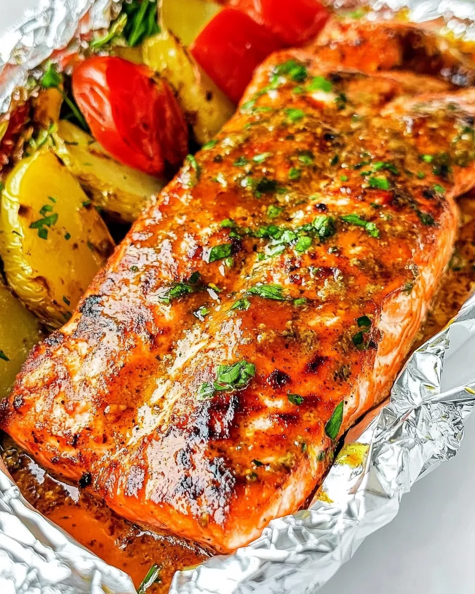 Homemade Grilled Salmon in Foil recipe photo