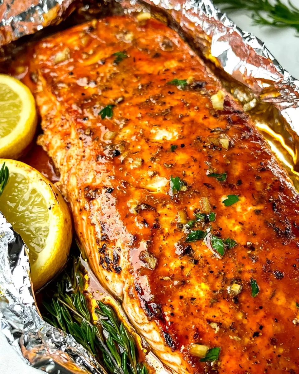 Classic Grilled Salmon in Foil dish photo