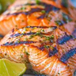 Homemade Grilled Salmon with Garlic Lime Butter recipe photo