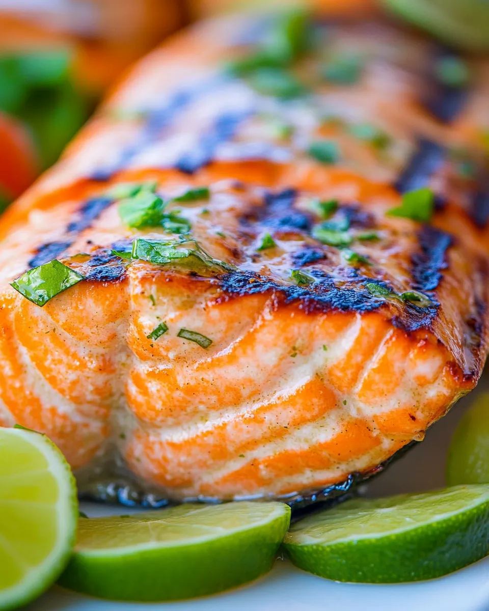 Classic Grilled Salmon with Garlic Lime Butter dish photo