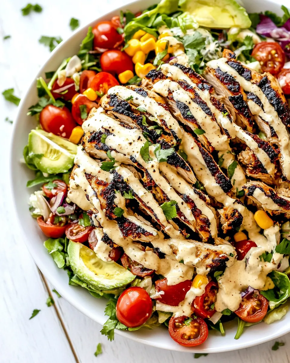 Delicious Grilled Southwest Chicken Salad dish photo