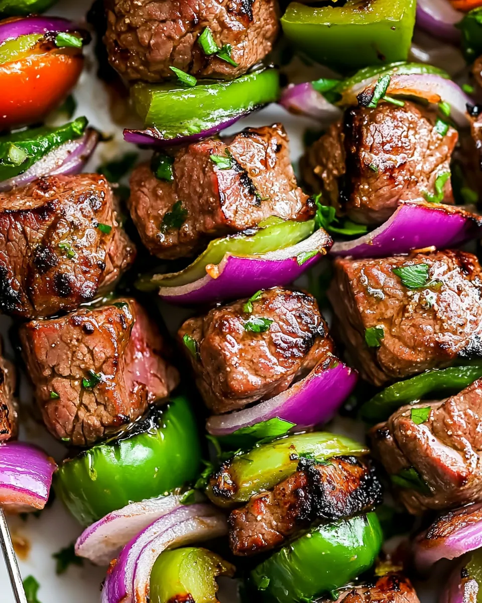 Classic Grilled Steak Kebabs Recipe image