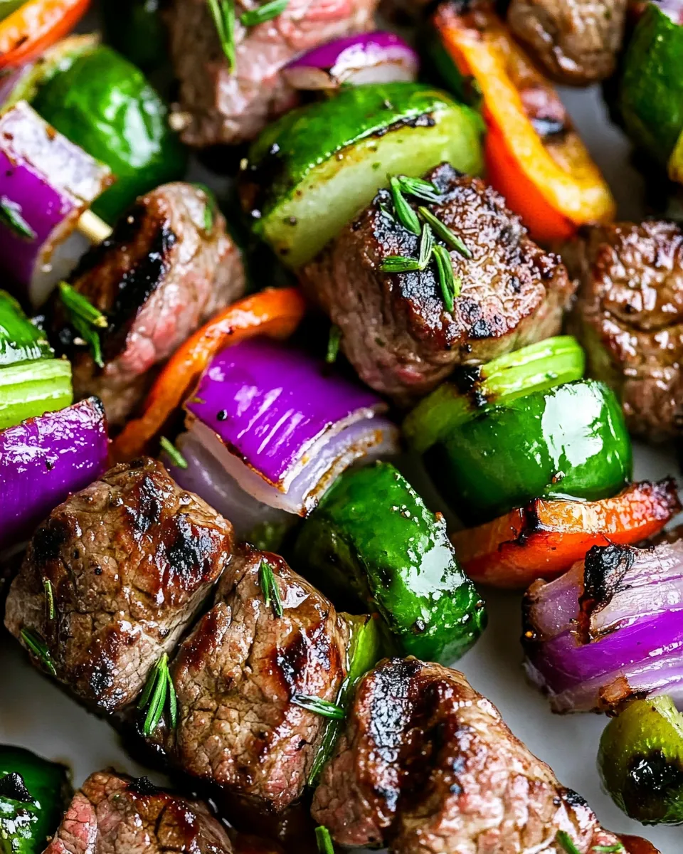 Easy Grilled Steak Kebabs Recipe recipe image