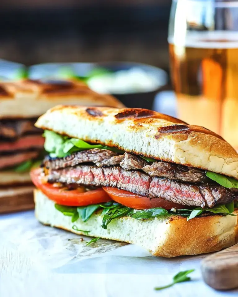 Homemade Grilled Steak Sandwich photo