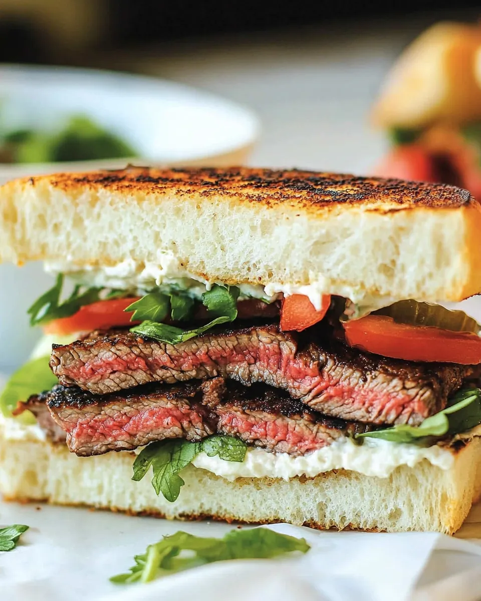 Delicious Grilled Steak Sandwich dish photo