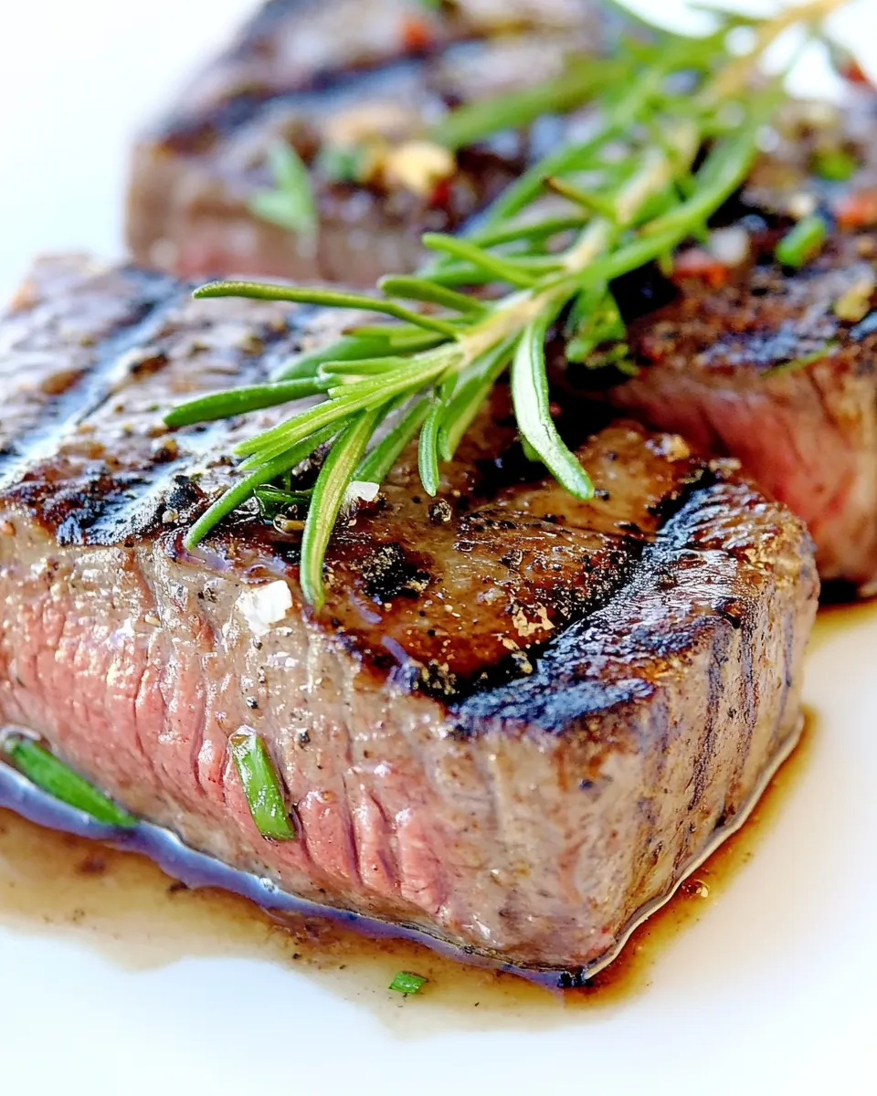 Easy Grilled Steak and Marinade food shot