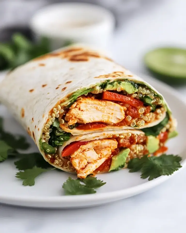 Homemade Grilled Tex-Mex Chicken and Quinoa Wraps recipe photo