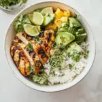 Homemade Grilled Tropical Chicken Bowls photo
