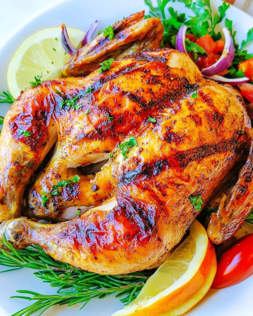 Classic Grilled Whole Chicken food shot