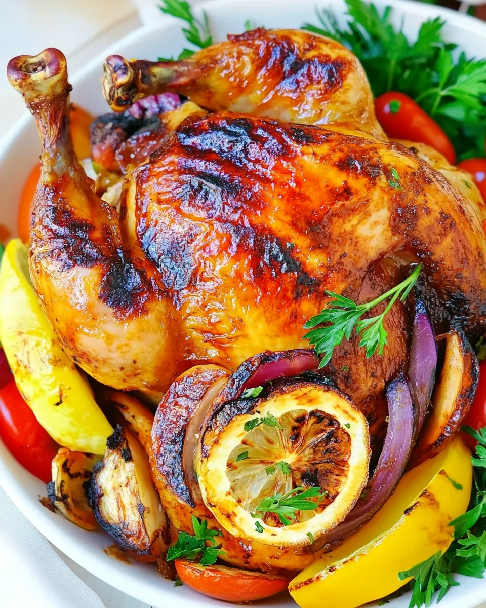 Easy Grilled Whole Chicken dish photo