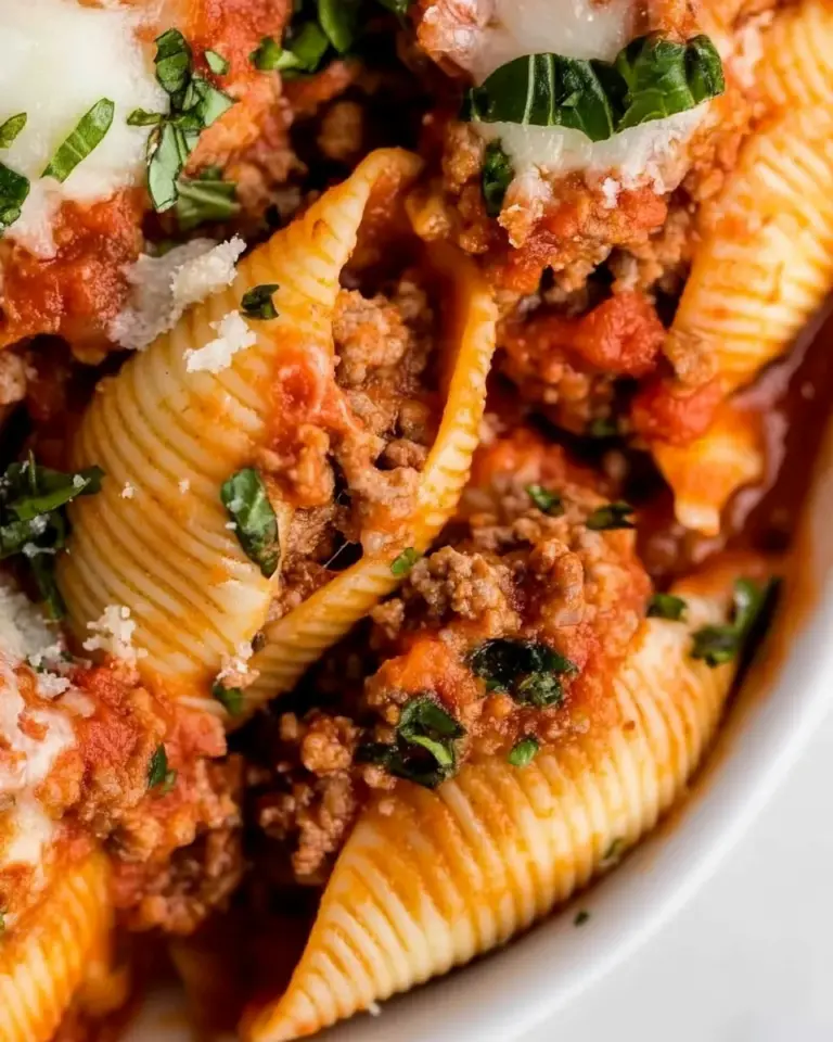 Homemade Ground Beef Stuffed Shells photo