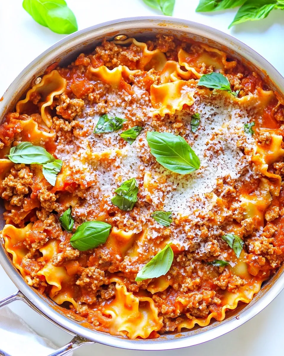 Classic Healthier 20-Minute Skillet Lasagna image