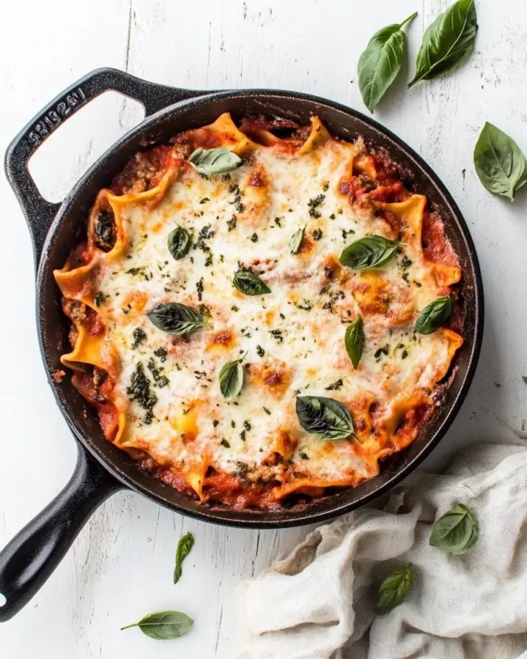Homemade Healthy Caprese Skillet Lasagna photo
