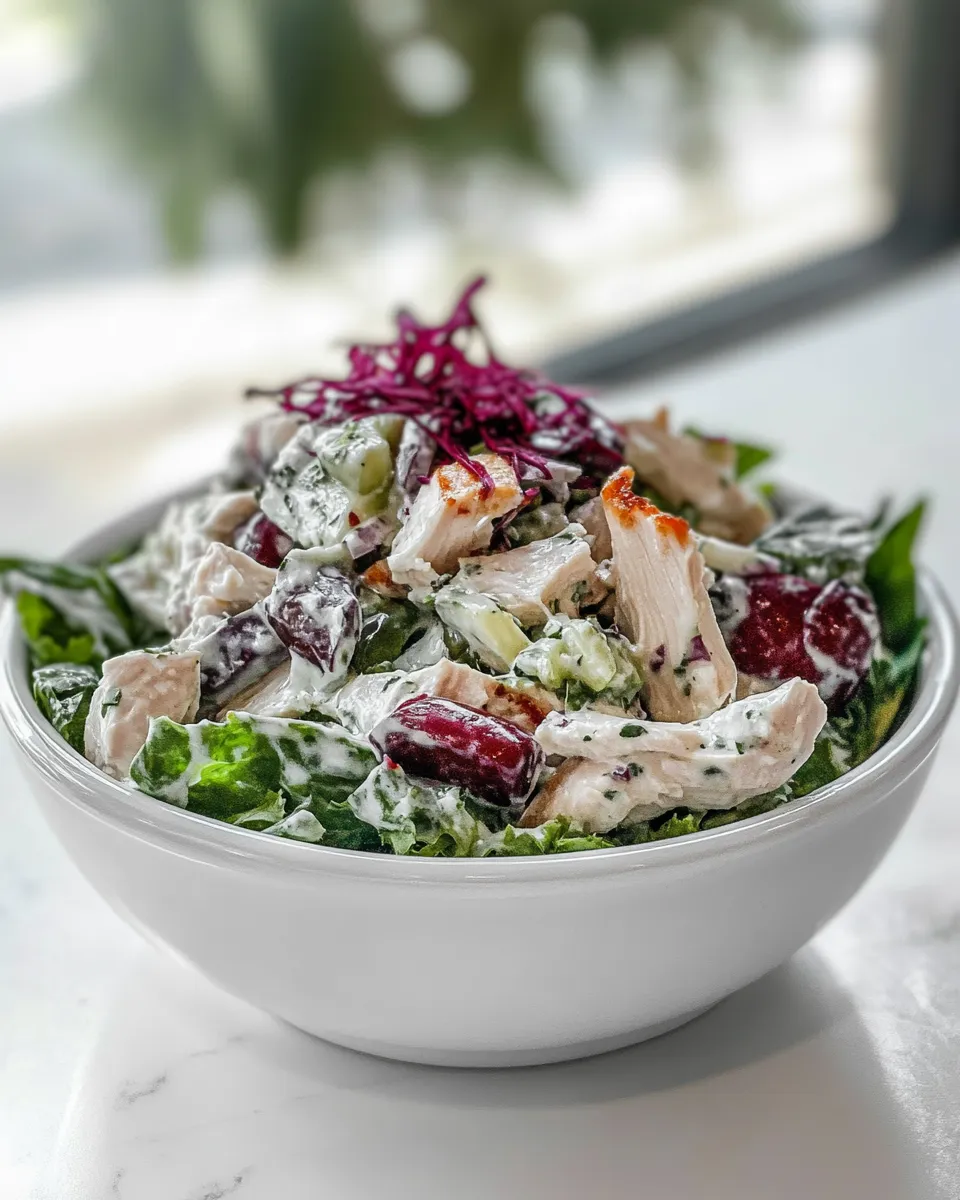 Delicious Healthy Chicken Salad Recipe shot