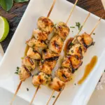 Homemade Healthy Soy-Lime Chicken Skewers photo