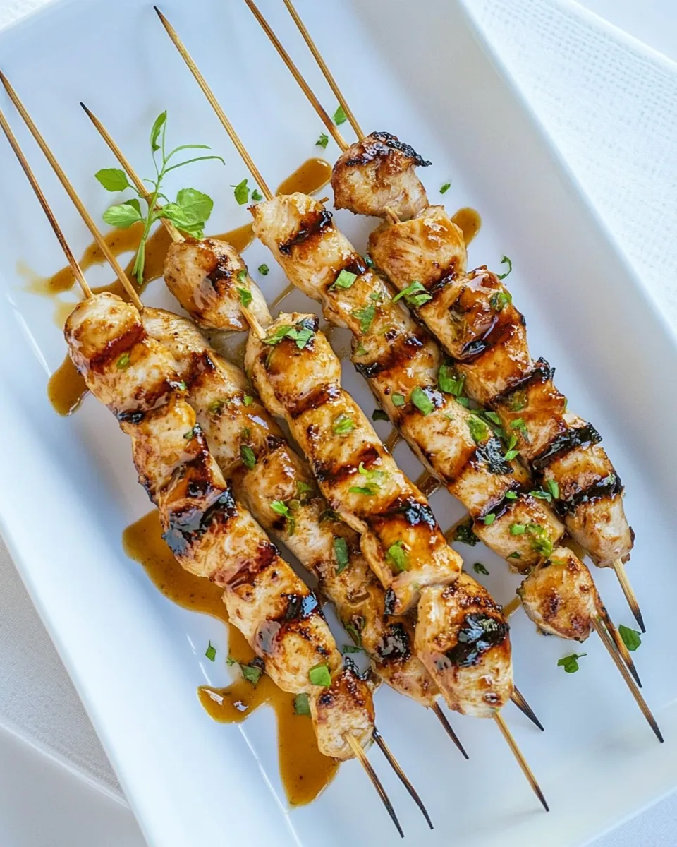 Easy Healthy Soy-Lime Chicken Skewers recipe photo