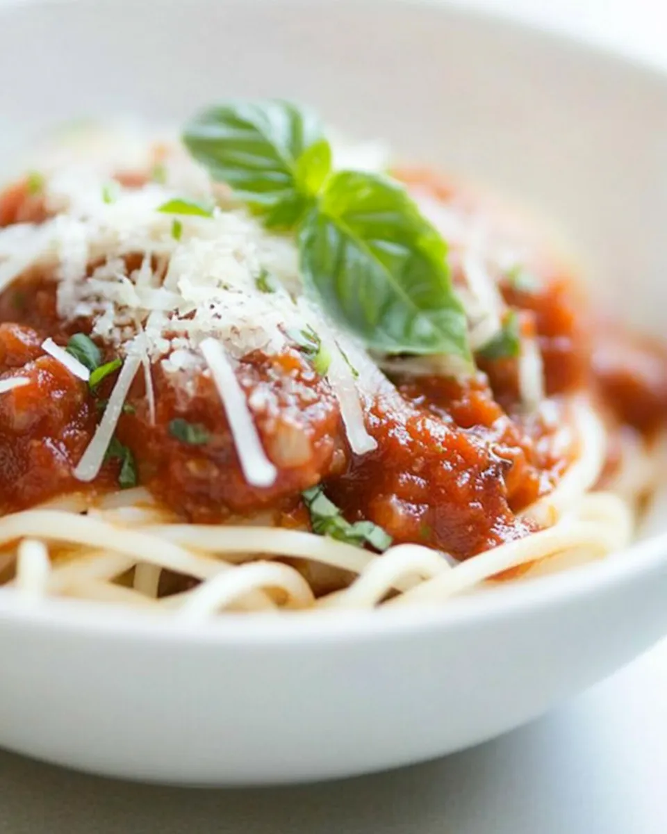 Easy Hearts of Palm Linguini and Legendary Spaghetti Sauce Bowls Recipe picture