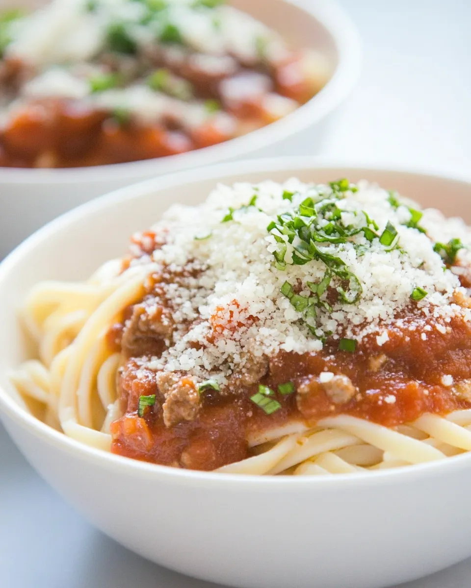 Delicious Hearts of Palm Linguini and Legendary Spaghetti Sauce Bowls Recipe shot