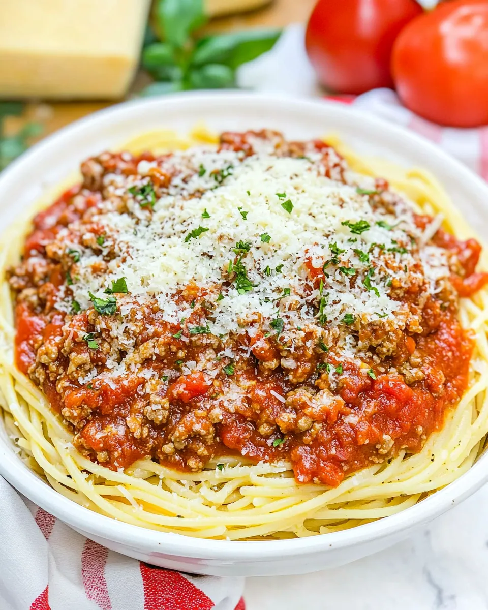 classic Homemade Spaghetti Meat Sauce: Family Favorite image