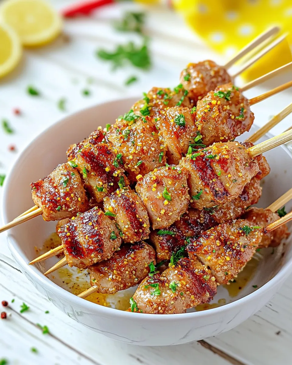 Delicious Honey-Glazed Chicken Skewers recipe photo