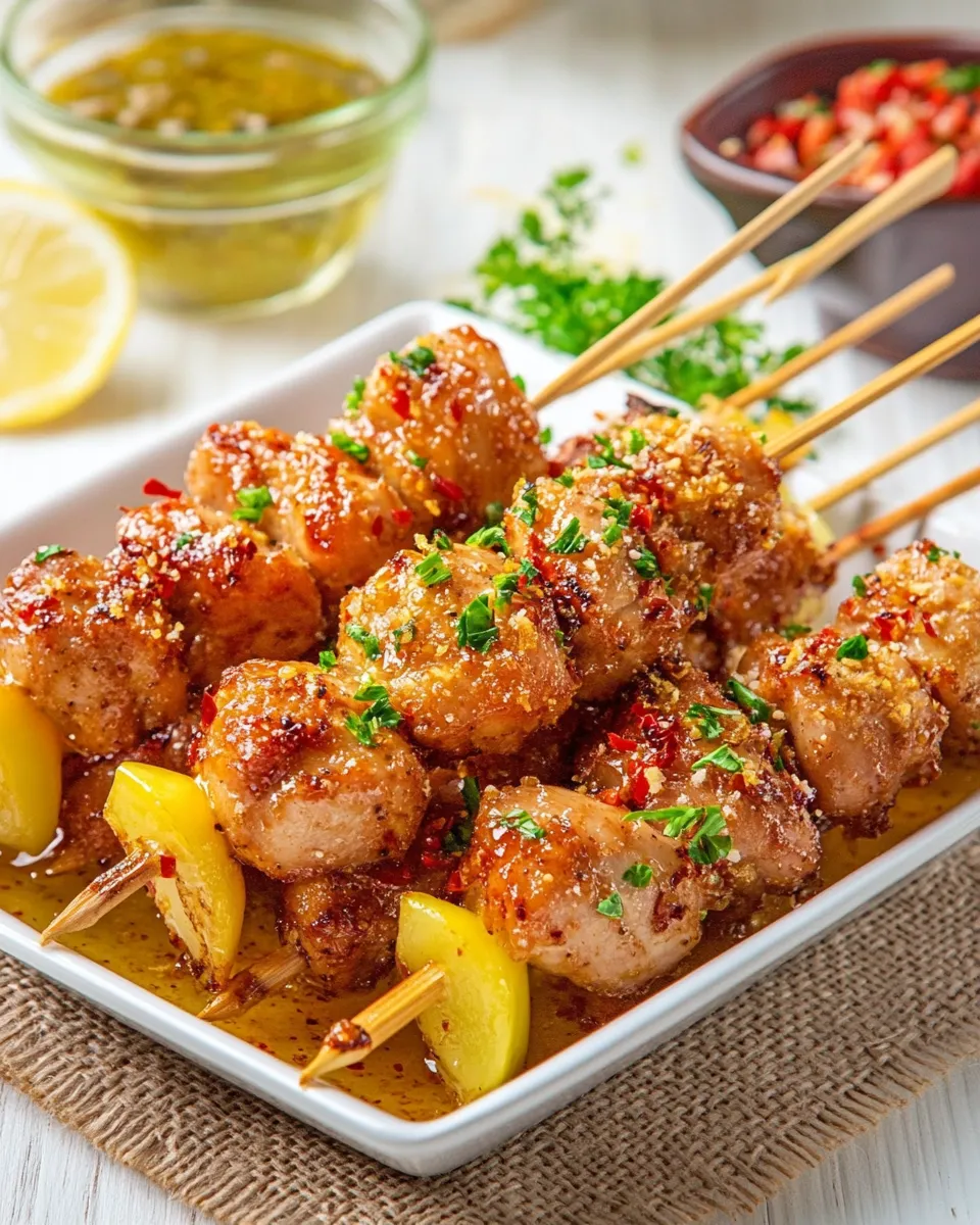 Classic Honey-Glazed Chicken Skewers dish photo