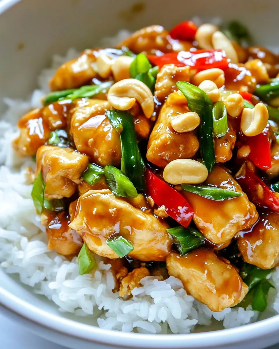 Easy Honey Coconut Cashew Chicken Stir Fry picture