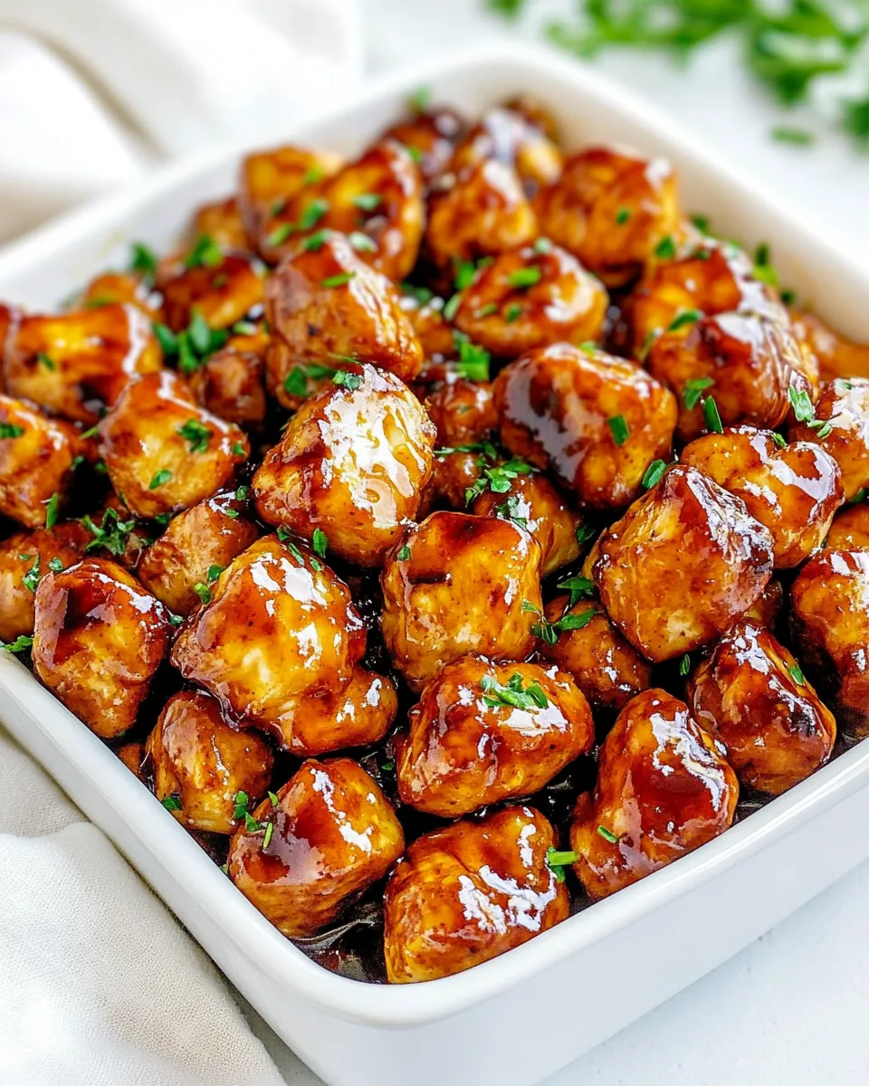 Delicious Honey Garlic Chicken Bites dish photo