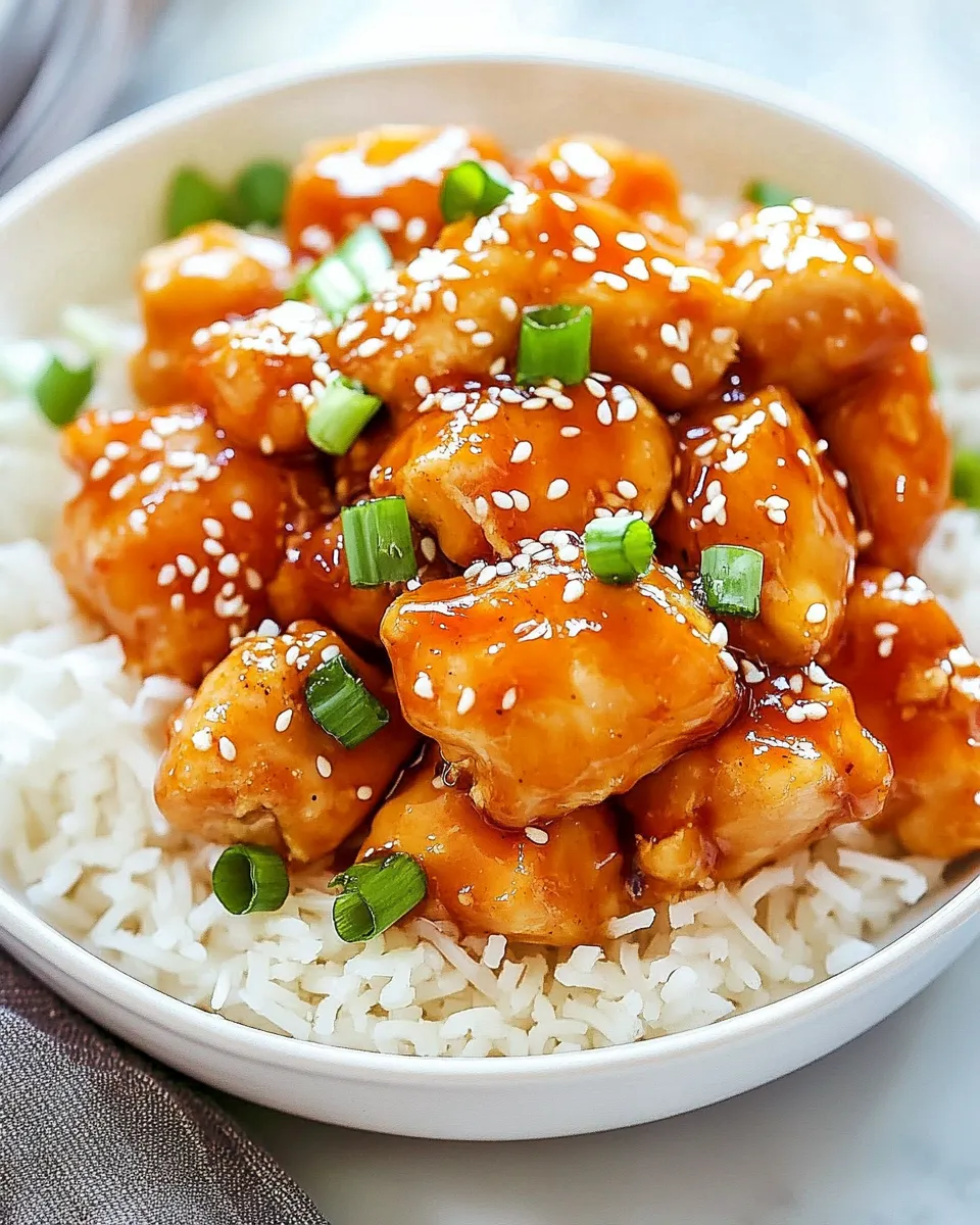 delicious Honey Garlic Chicken Recipe shot