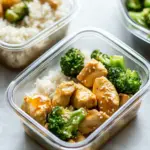Homemade Honey Ginger Chicken Meal Prep Bowls photo
