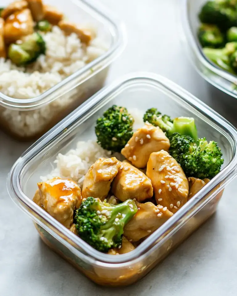 Homemade Honey Ginger Chicken Meal Prep Bowls photo