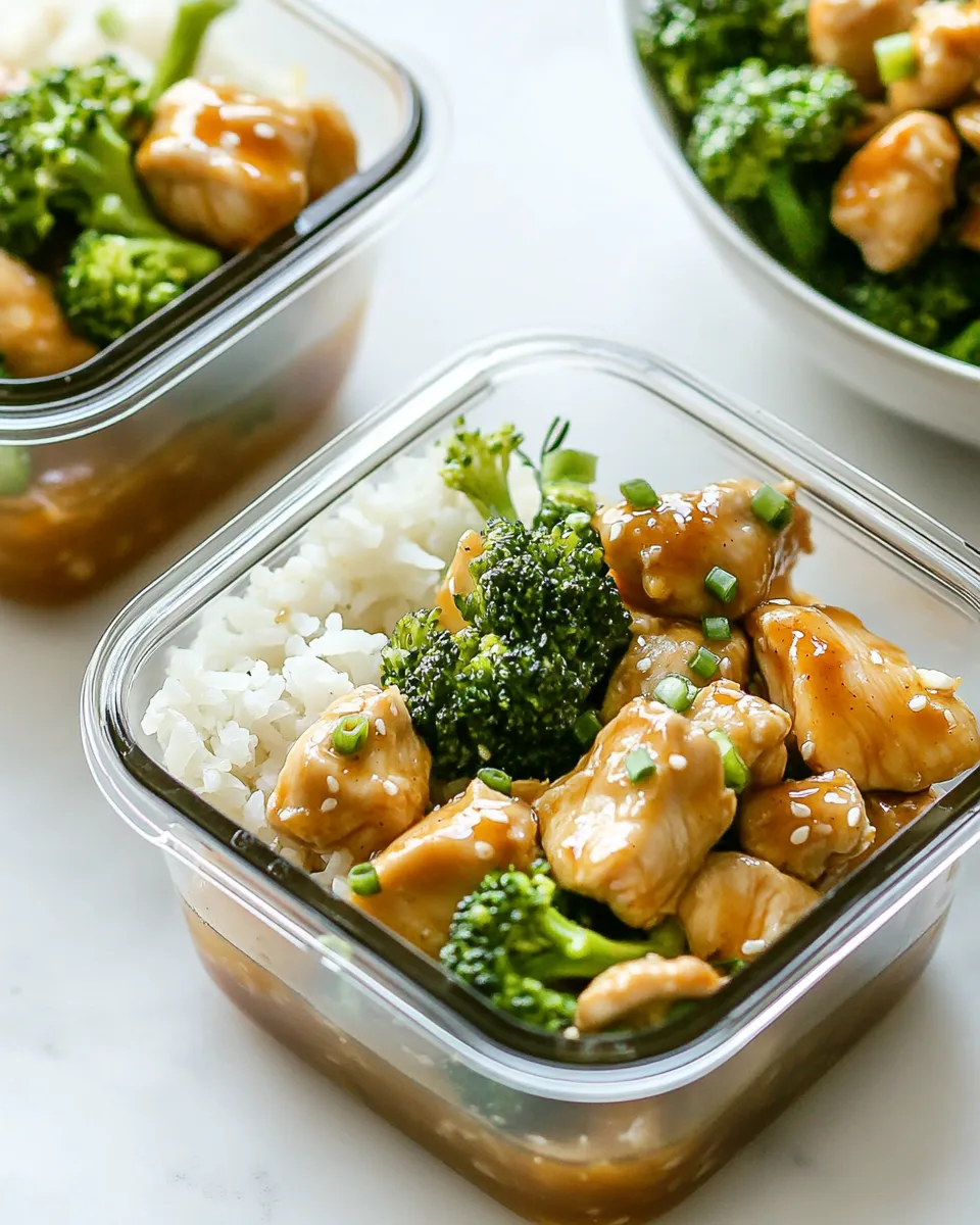 Classic Honey Ginger Chicken Meal Prep Bowls image