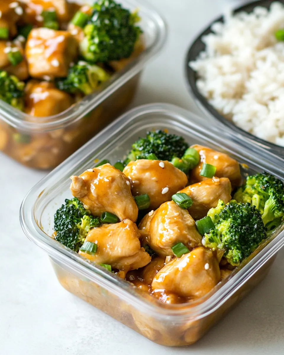 Easy Honey Ginger Chicken Meal Prep Bowls recipe photo