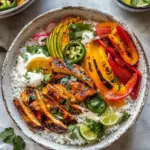 Homemade Honey Lime Chili Chicken Bowls. recipe photo