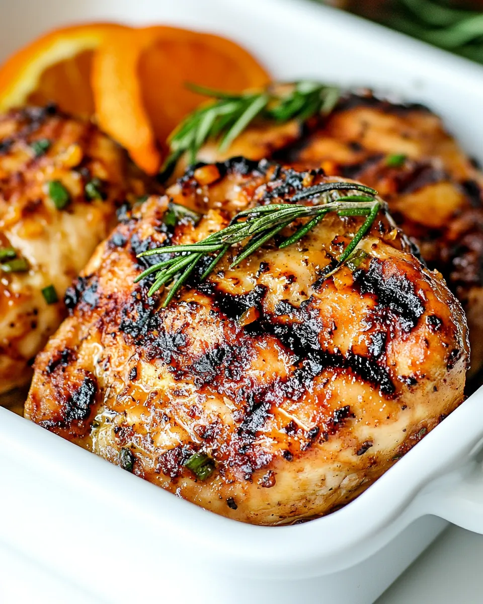 Classic Honey Orange Grilled Chicken recipe image