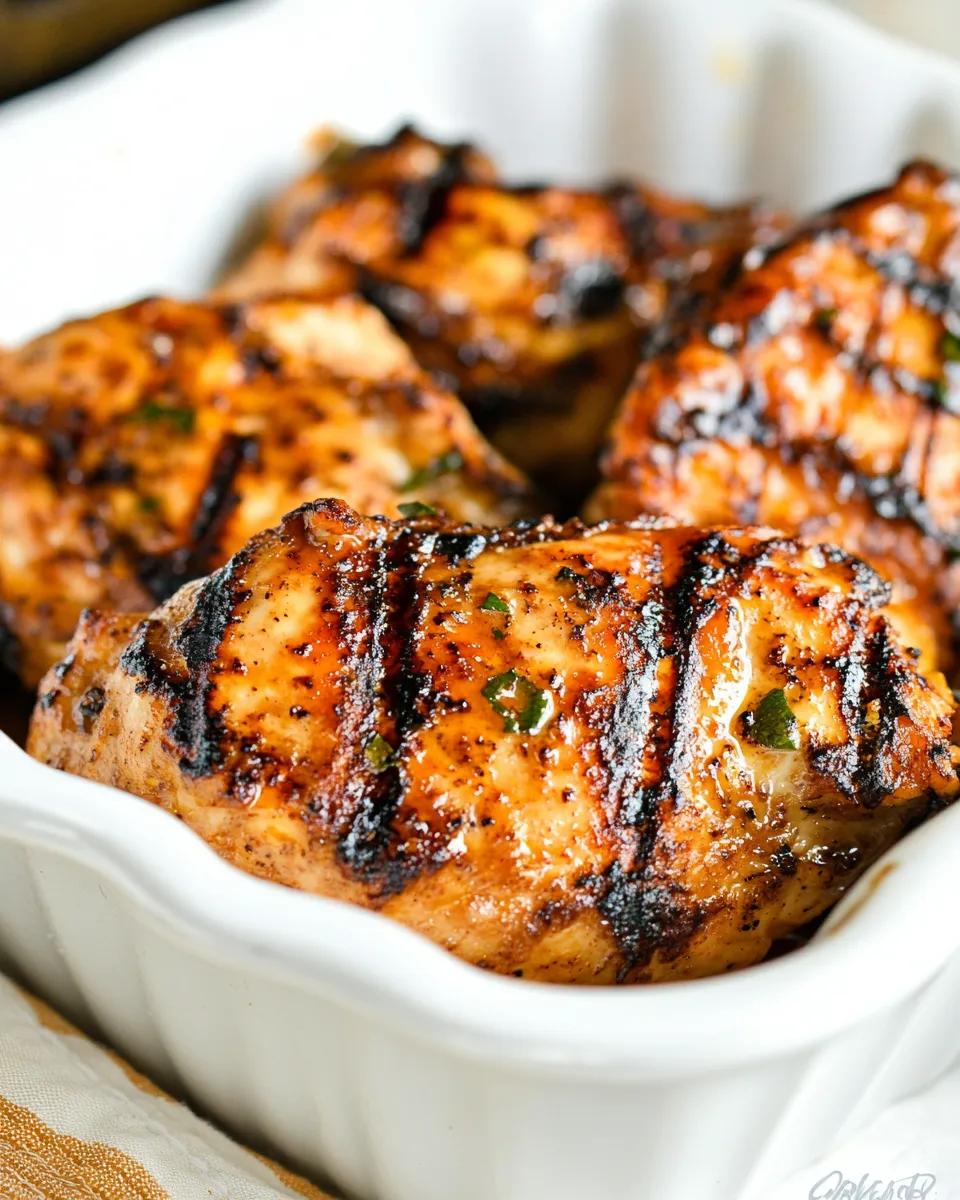 Easy Honey Orange Grilled Chicken dish photo