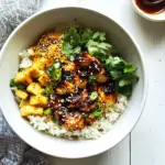 Homemade Honey Sriracha Chicken Bowls photo