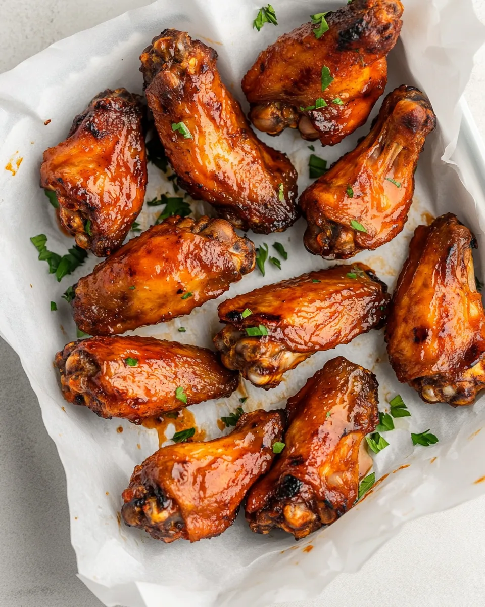 delicious Hot & Spicy Baked Buffalo Chicken Wings shot