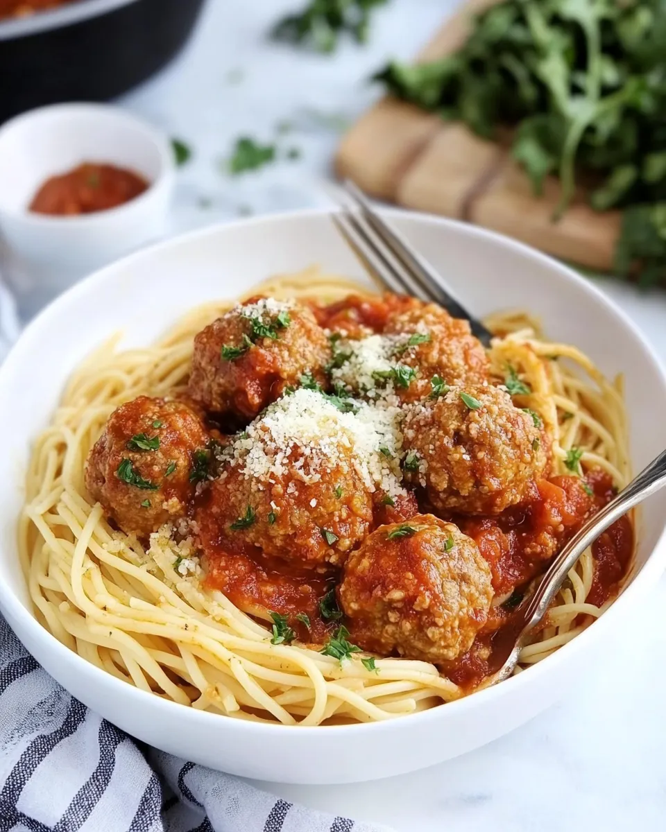 Easy How To Make Meatballs For Spaghetti plate image