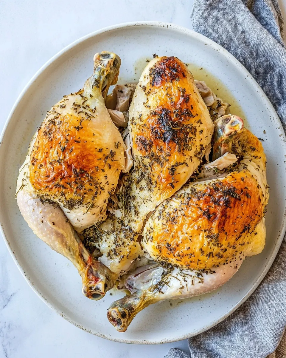 Delicious How to Cut a Whole Chicken plate image
