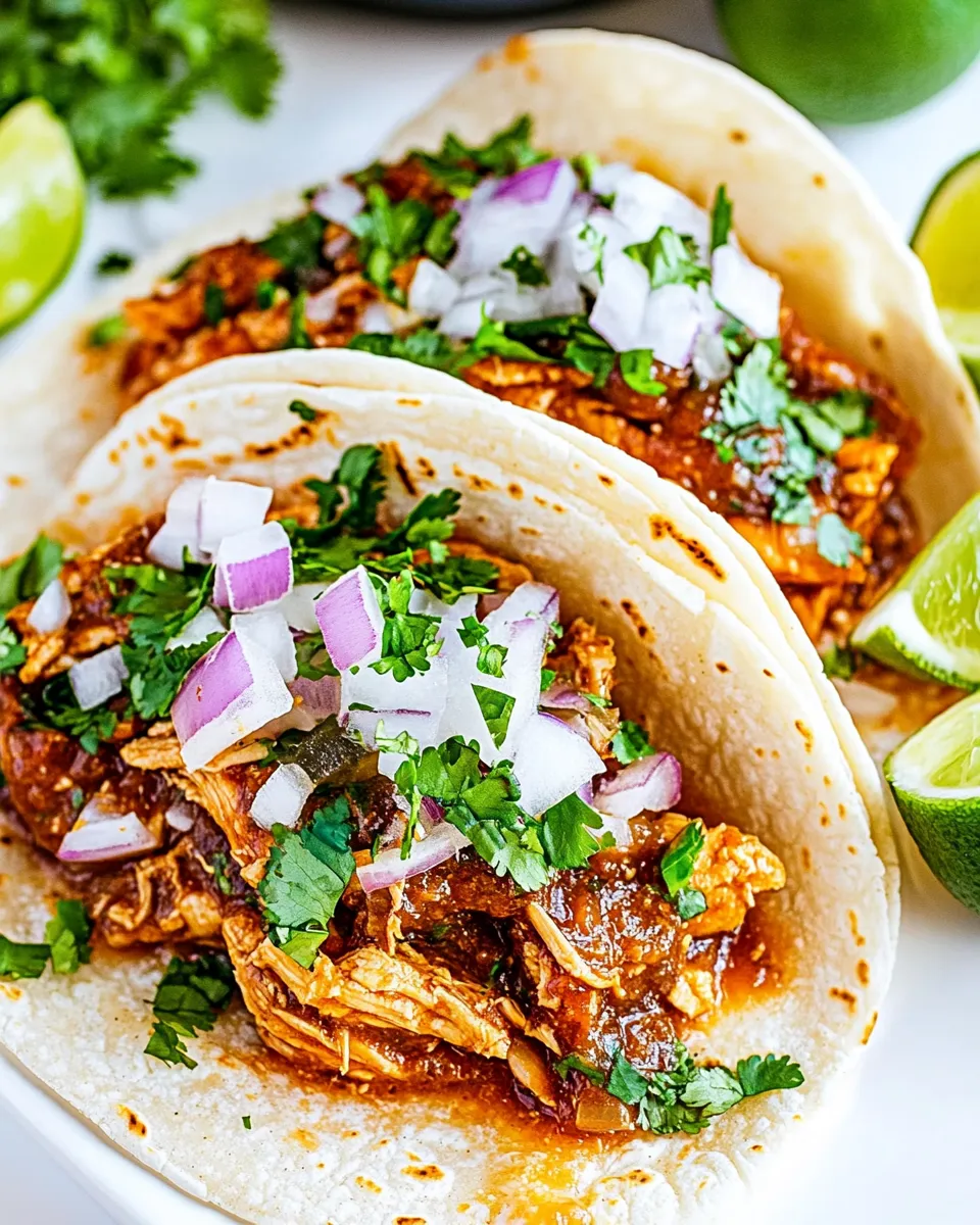 Delicious Instant Pot Chicken Tinga shot