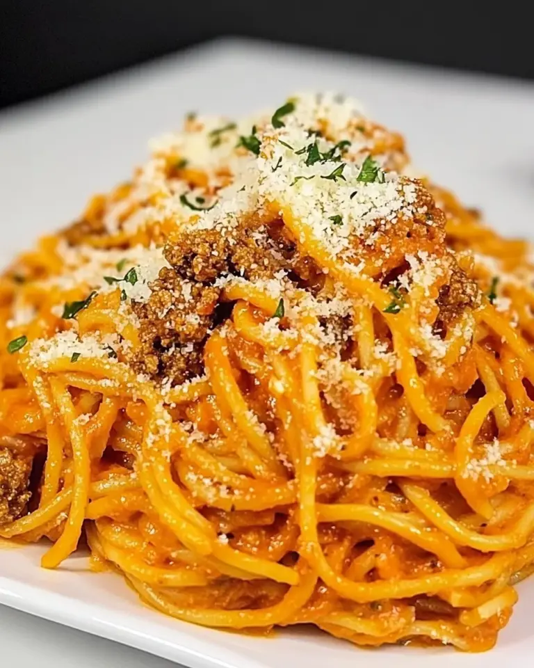 homemade Instant Pot Cream Cheese Spaghetti photo