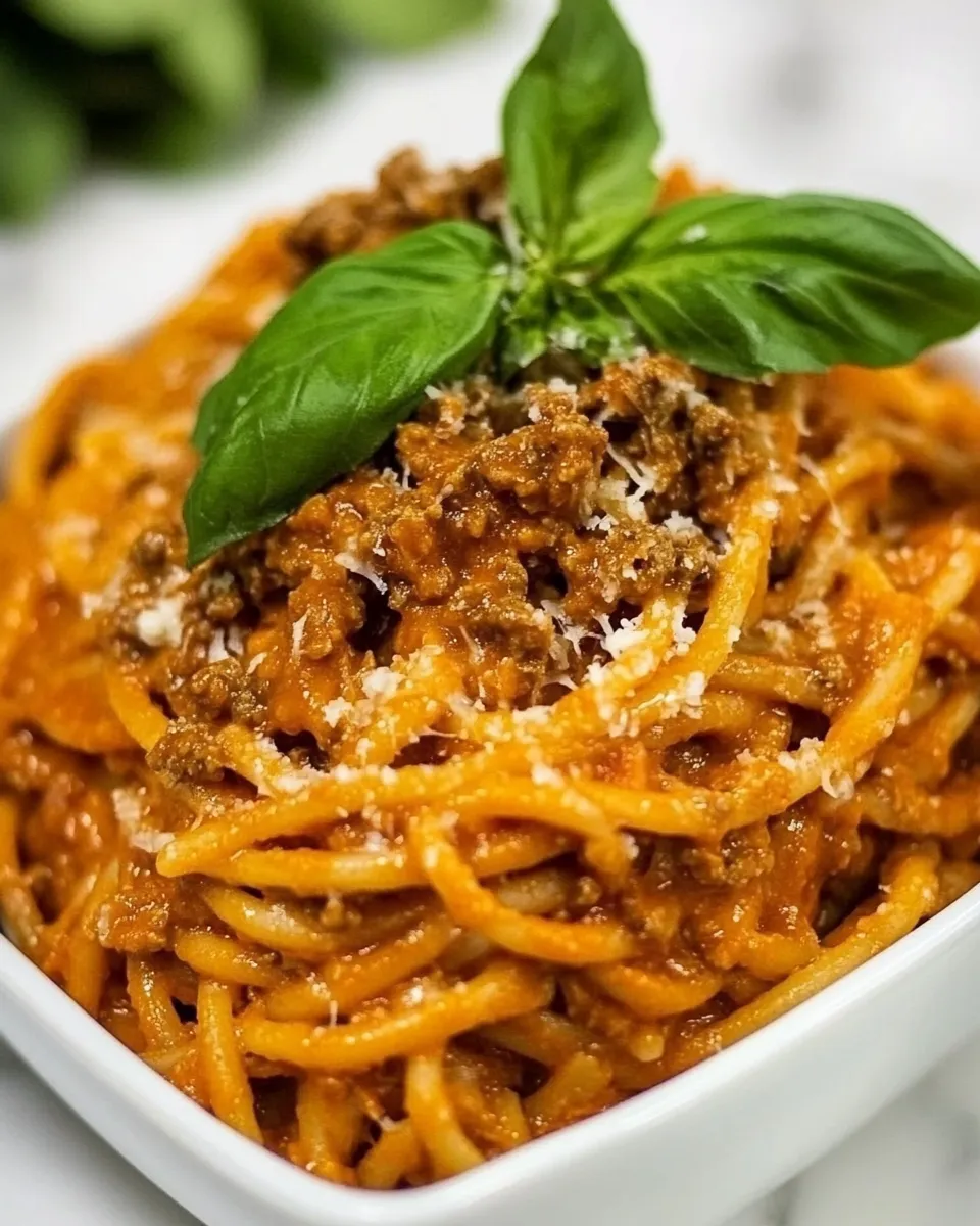 delicious Instant Pot Cream Cheese Spaghetti shot