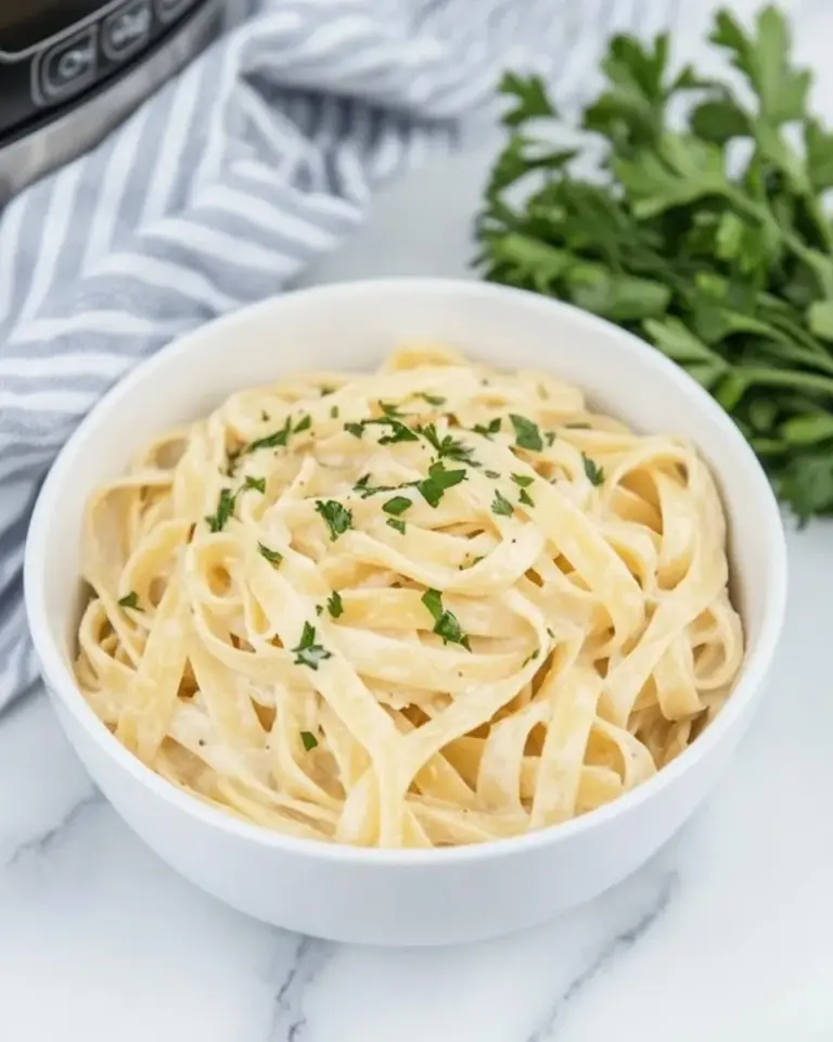 homemade Instant Pot Fettuccine Alfredo photo