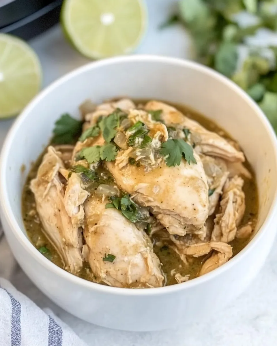 Homemade Instant Pot Salsa Verde Chicken photo