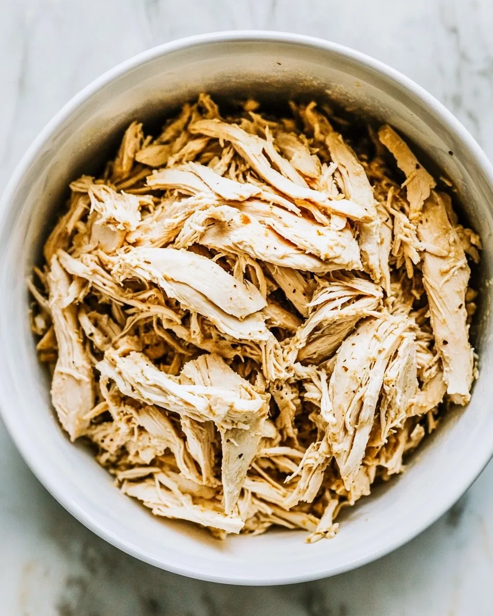 Delicious Instant Pot Shredded Chicken plate image