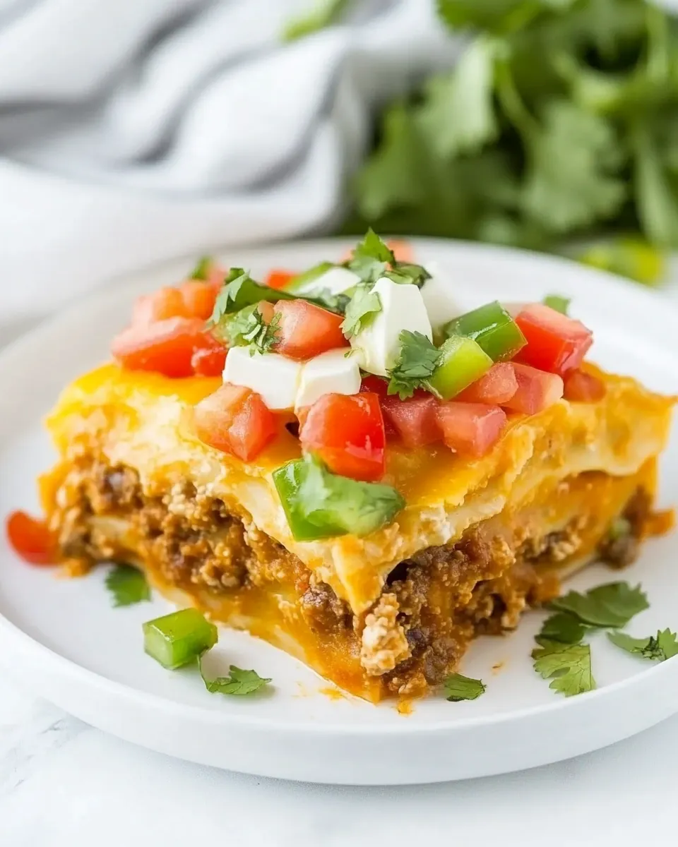 Homemade Instant Pot Taco Lasagna photo